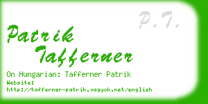 patrik tafferner business card